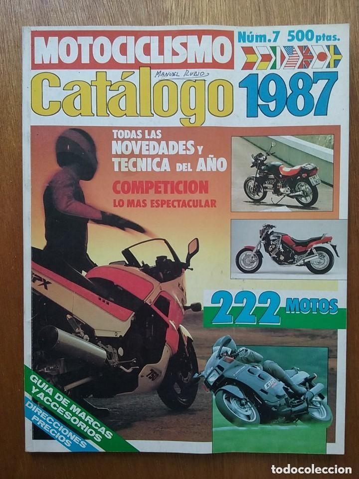 Livres: MOTOCICLISMO CATALOGO 1987 NUMERO 7