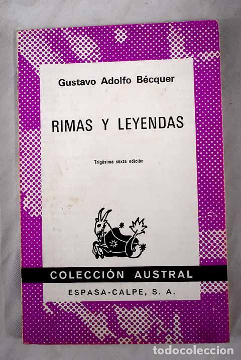 Libros: Rimas: y Leyendas: B&eacute;cquer, Gustavo Adolfo.- B&eacute;cquer, Gustavo Adolfo - Foto 1