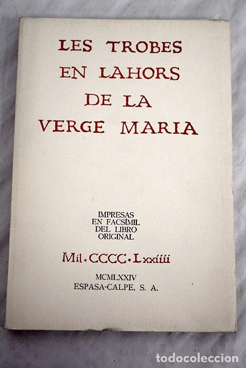 Libros: Les trobes en lahors de la Verge Mar&iacute;a - Foto 1