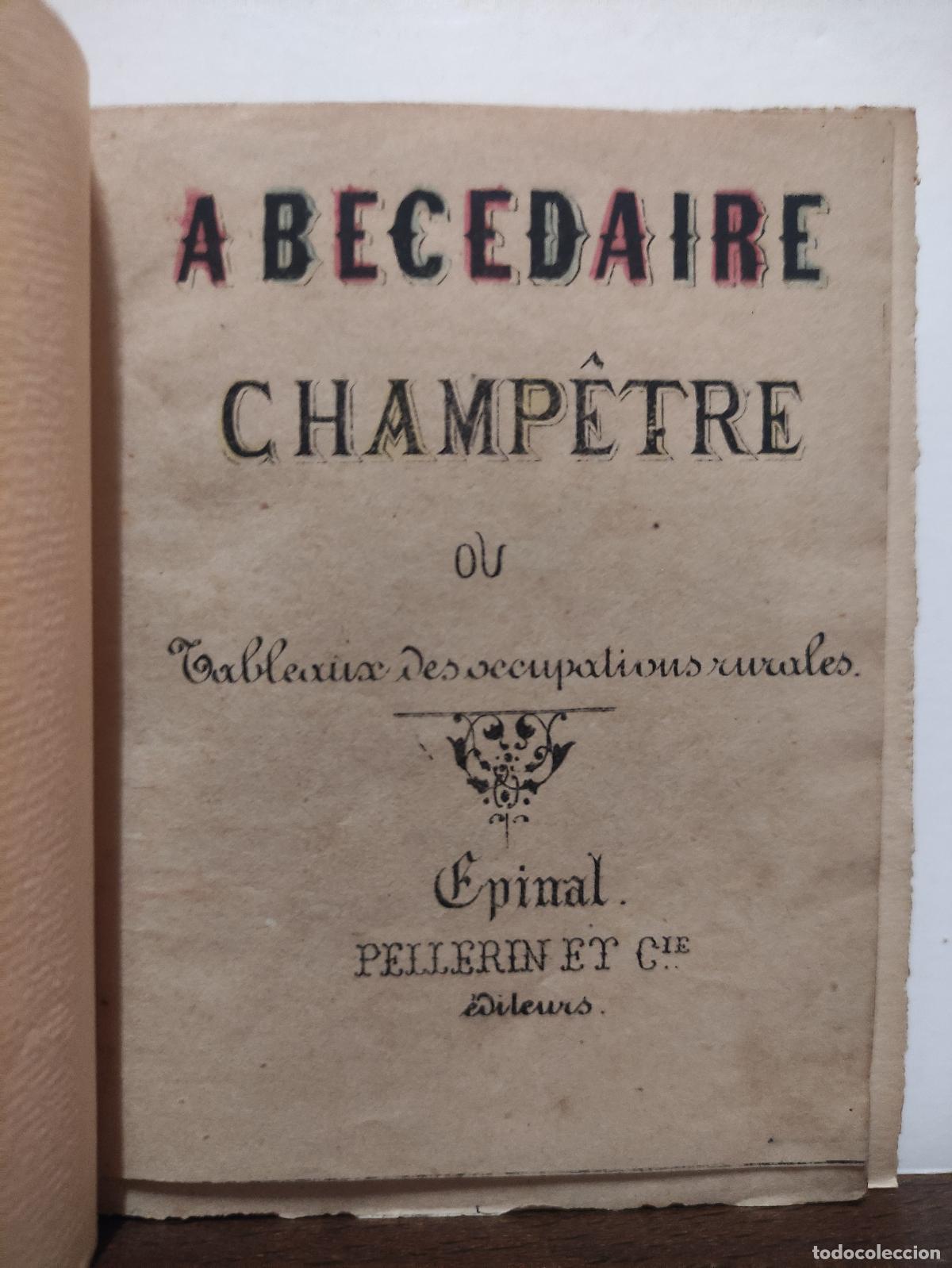Libros: ABECEDAIRE CHAMPETRE OU TABLEAUX DESOCCUPATIONS RURALES