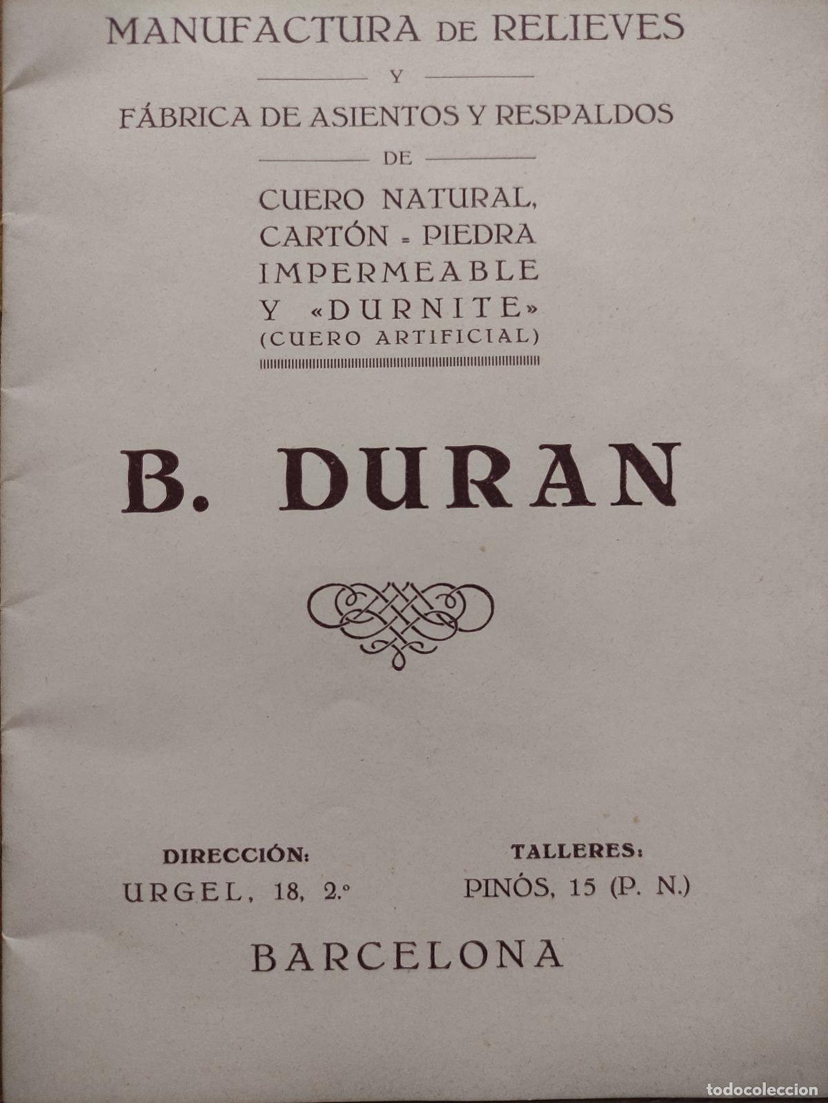Libros: CATALOGO GENERAL - MANUFACTURA DE RELIEVES B. DURAN - Foto 4