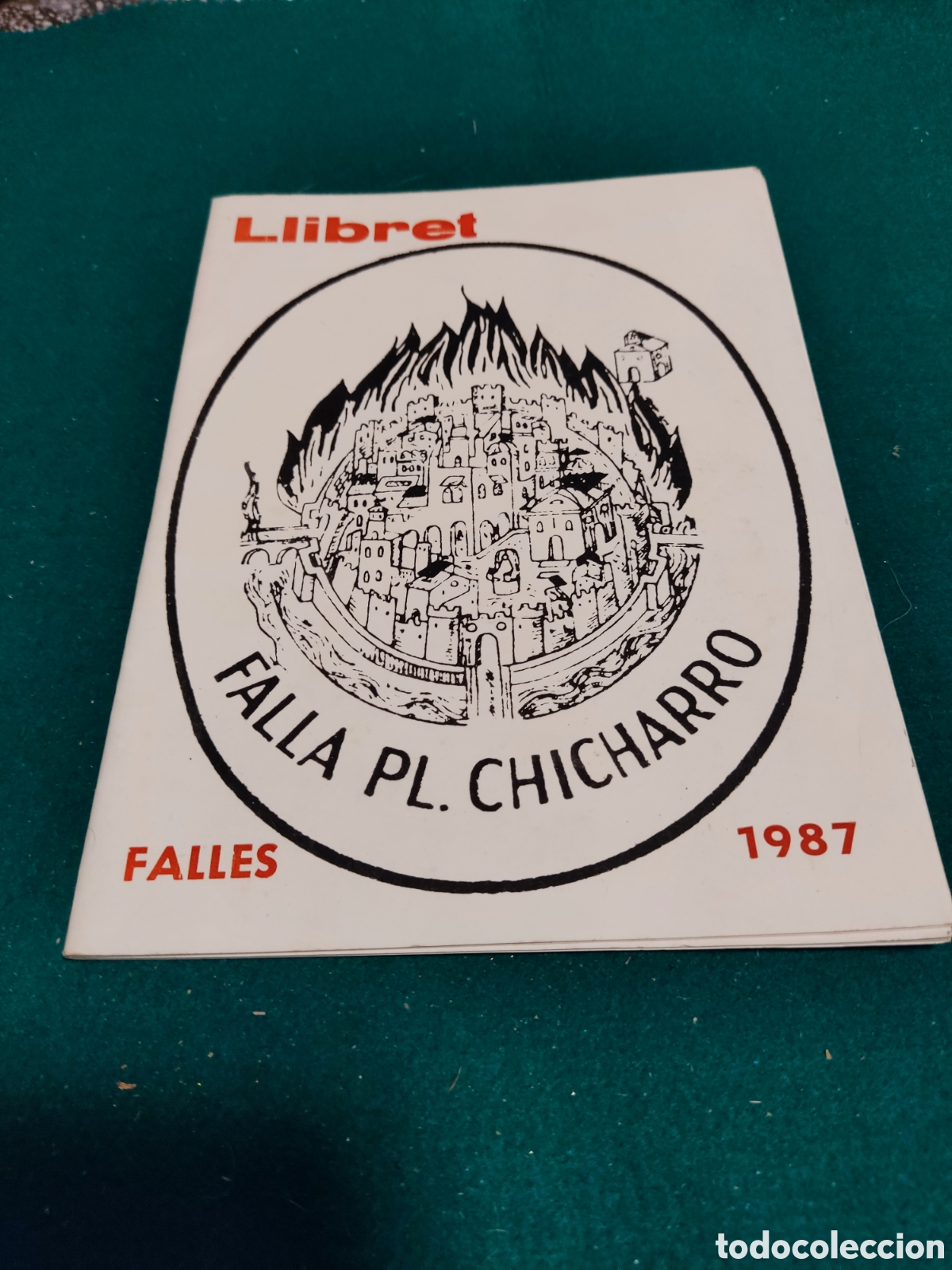 Libros: Llibret falla plaza chicharro falles 1987 Burriana - Foto 1