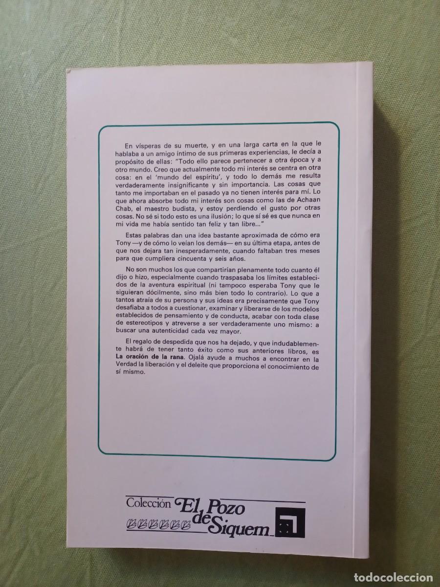 Libros: la oraci&oacute;n de la rana 1. Anthony de Mello - Foto 2