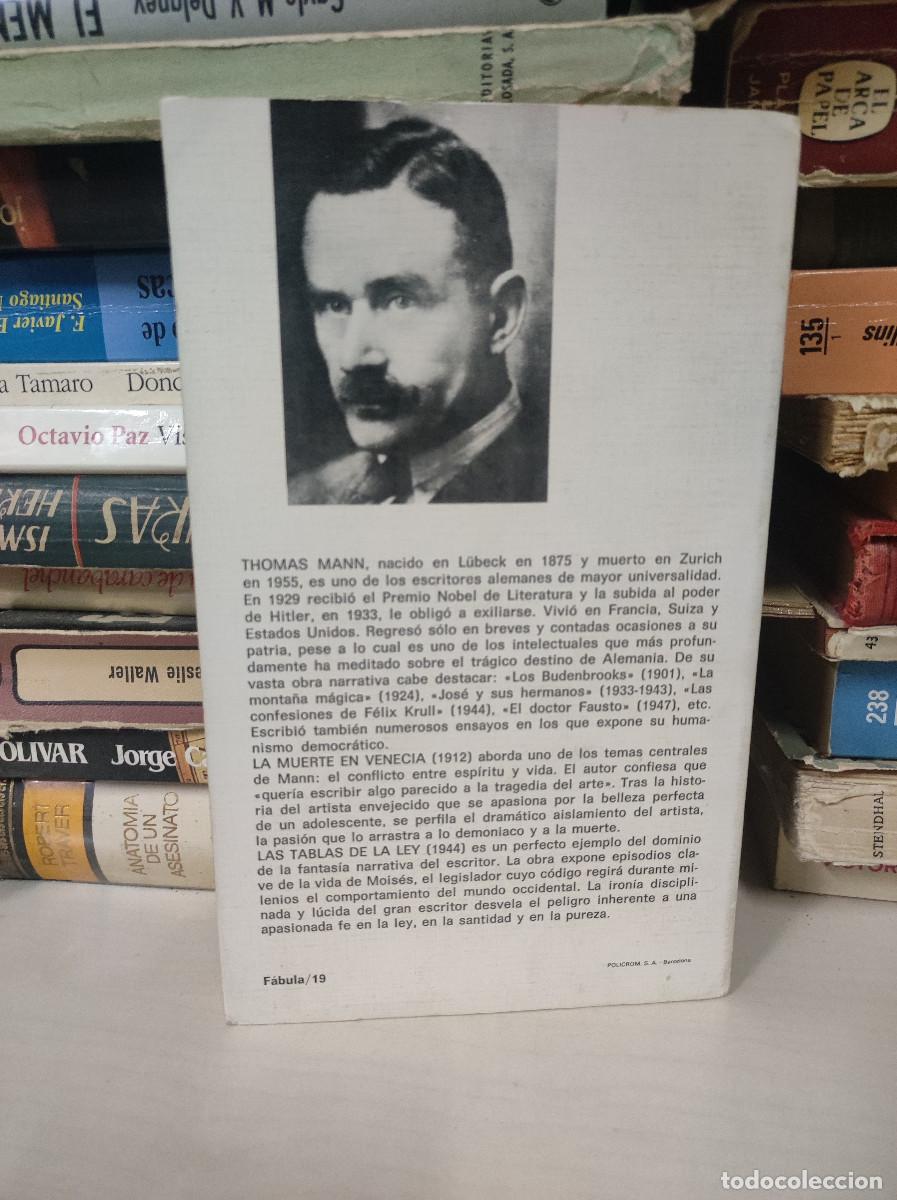 Libros: LA MUERTE EN VENECIA THOMAS MANN - Foto 2