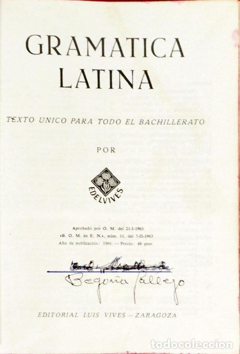 Libros: Gram&aacute;tica latina - VVAA - Foto 1