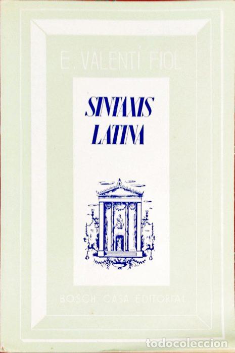 Libros: Sintaxis latina - VALENTI FIOL, EDUARDO - Foto 1