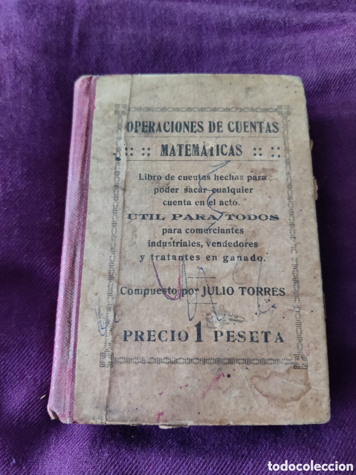 Libros: Libro operaciones de cuentas matem&aacute;ticas Julio Torres - Foto 1
