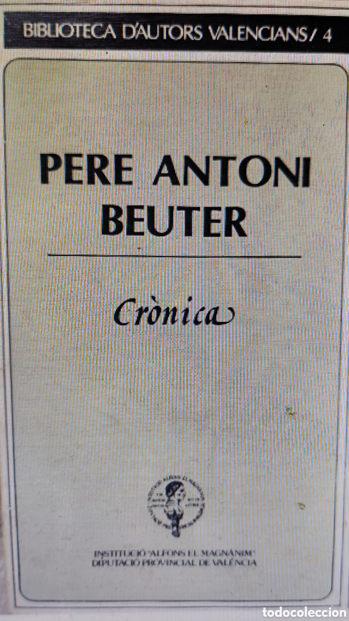 Libros: CRONICA - BEUTER, Pere Antoni - Foto 1