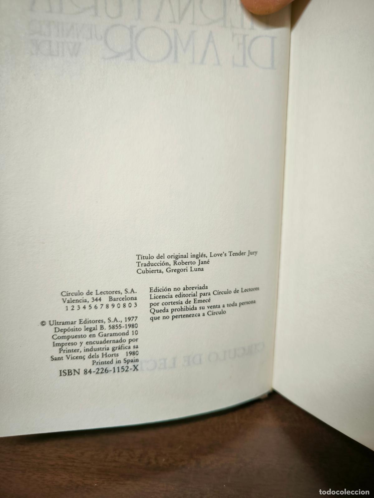 Libros: Tierna Furia de Amor - Jennifer Wilde - Foto 2