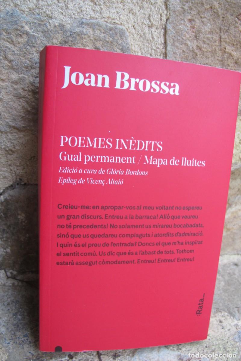 Libros: JOAN BROSSA. POEMES INEDITS. GUAL PERMANENT / MAPA DE LLUITES - Foto 1