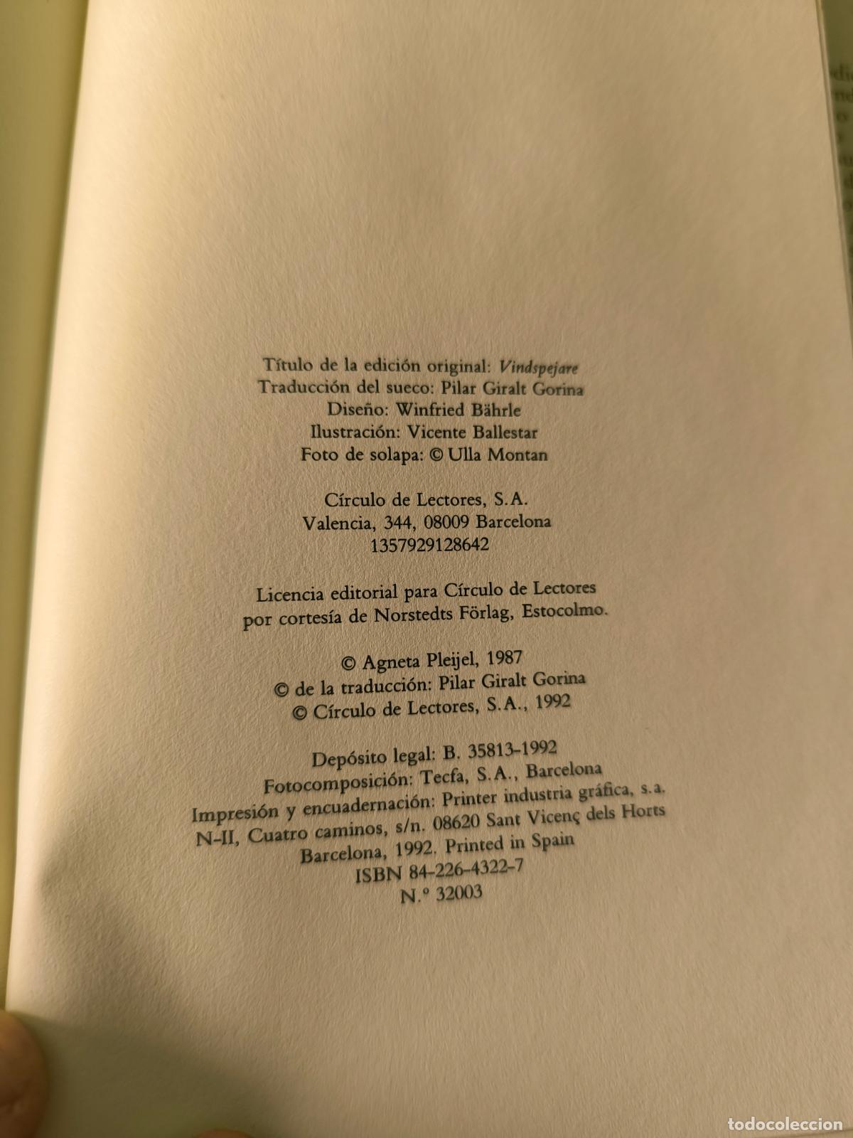 Libros: Esp&iacute;a del viento - Agneta Pleijel - Foto 2