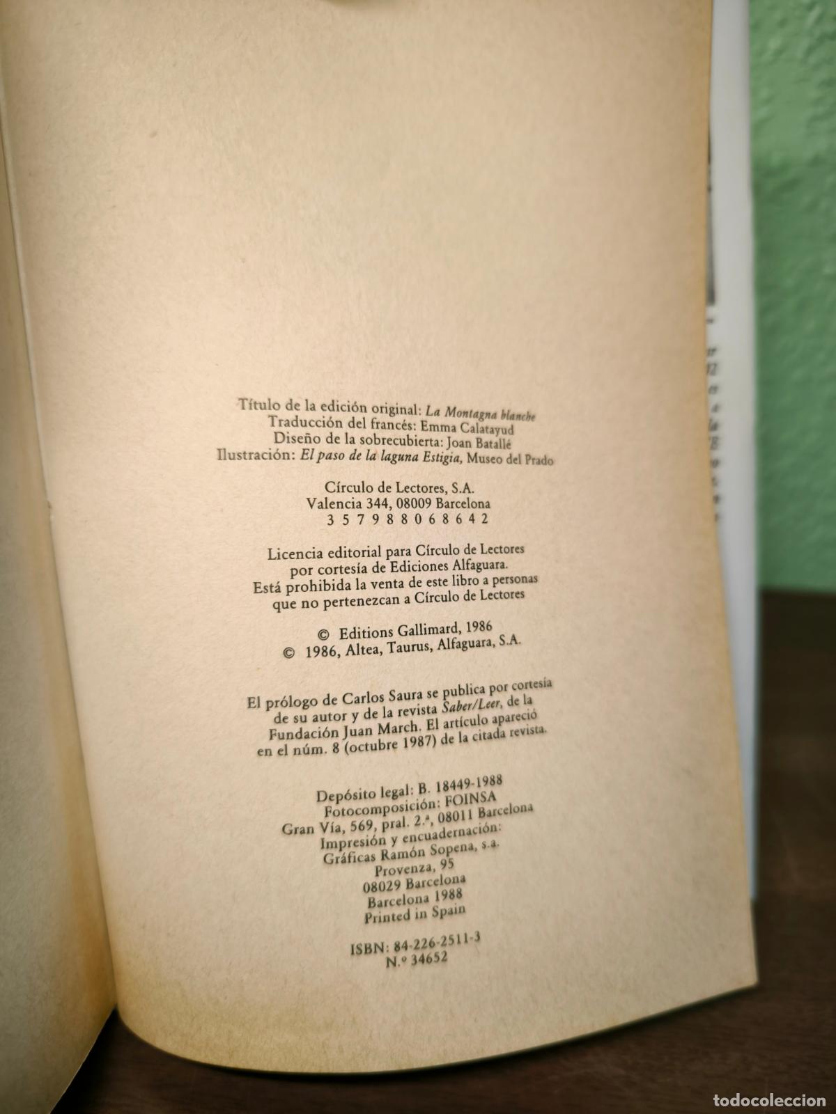 Libros: La Monta&ntilde;a Blanca - Jorge Sempr&uacute;n - Foto 4