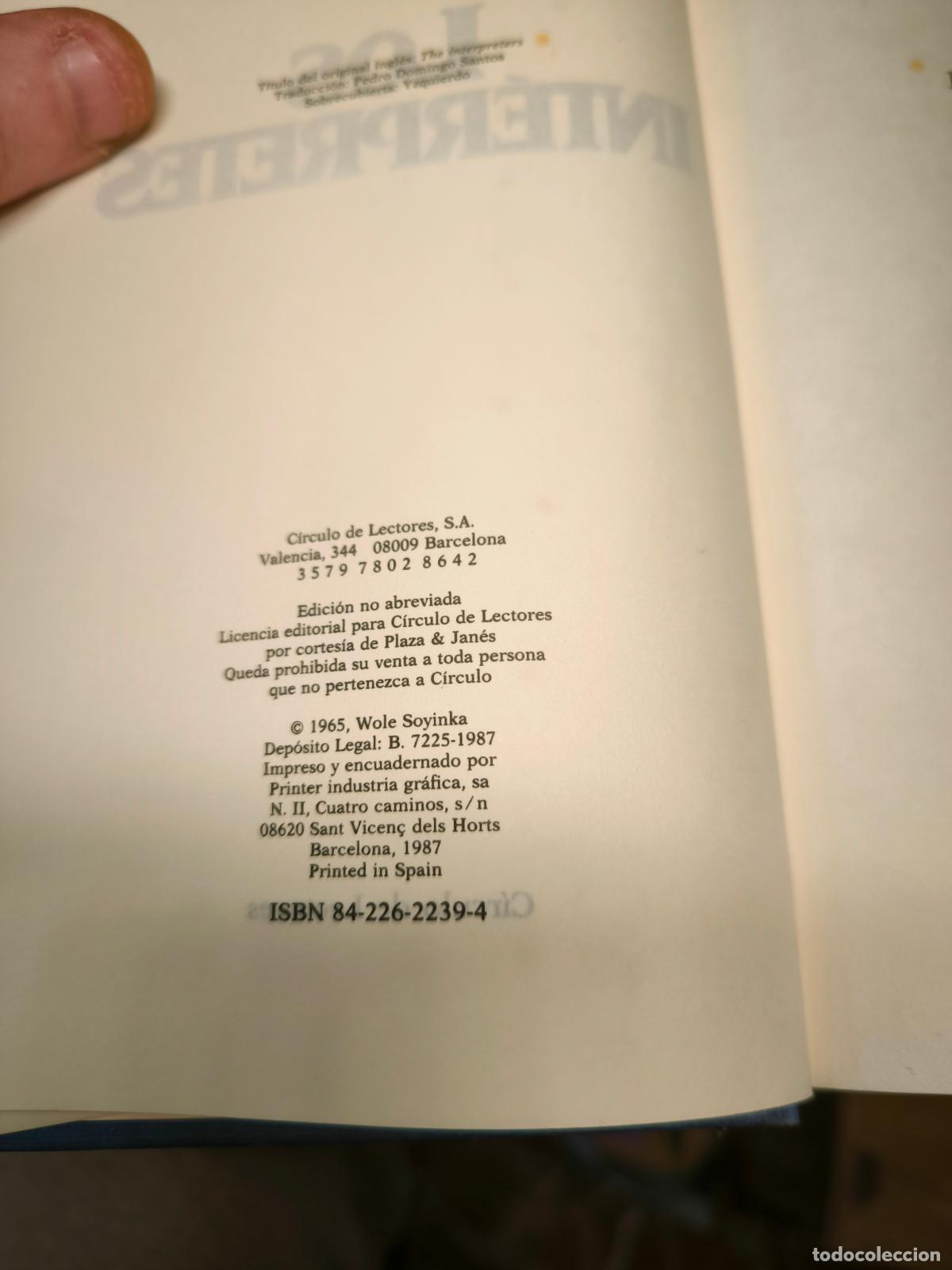 Libros: Los Int&eacute;rpretes - Wole Soyinka - Foto 4