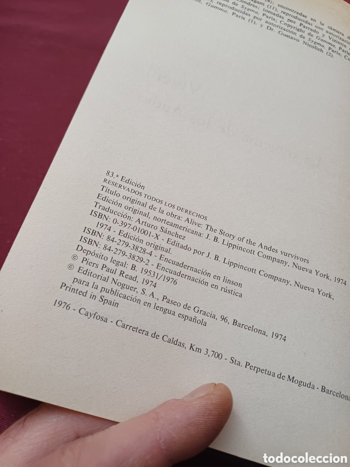 Libros: VIVEN, LA TRAGEDIA DE LOS ANDES, ED. NOGUER, 1976 - Foto 7
