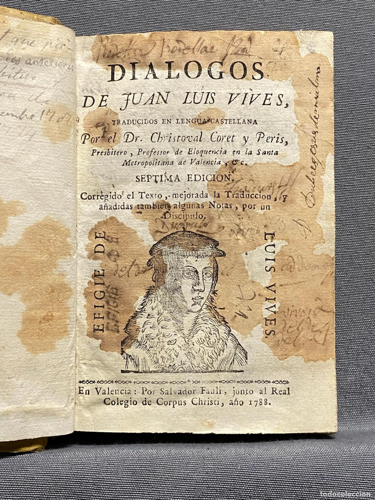 Libros: DI&Aacute;LOGOS. - VIVES, JUAN LUIS. - Foto 1