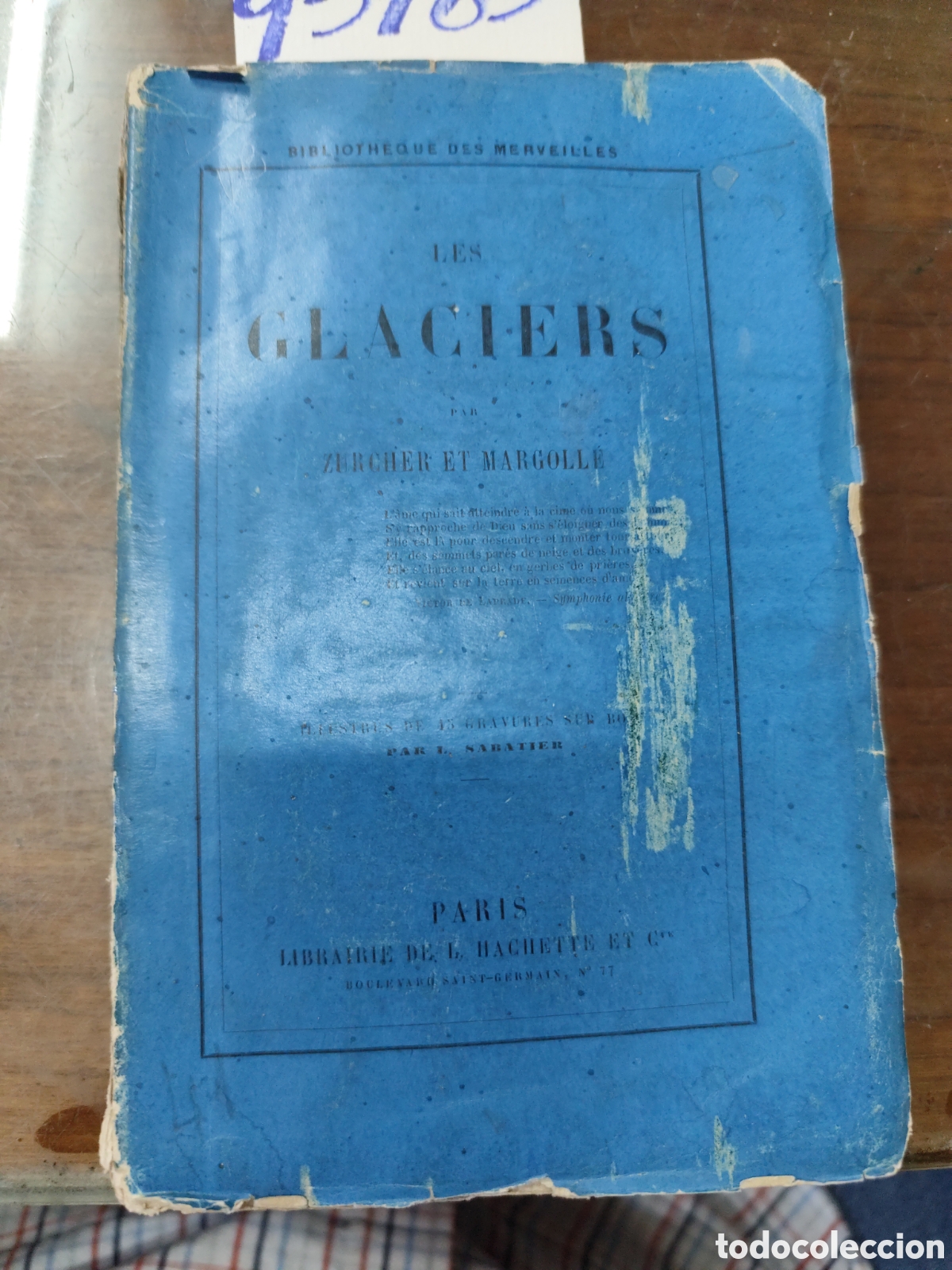 books: LES GLACIERS PAR ZURCHER ET MARGOLLE. A&ntilde;o 1868 - SABATIER,L.