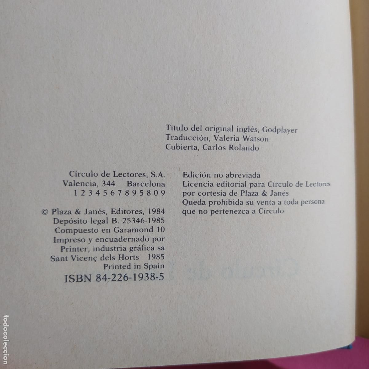 Libros: Como si fuera Dios Robin Cook L.31642-348 - Foto 2