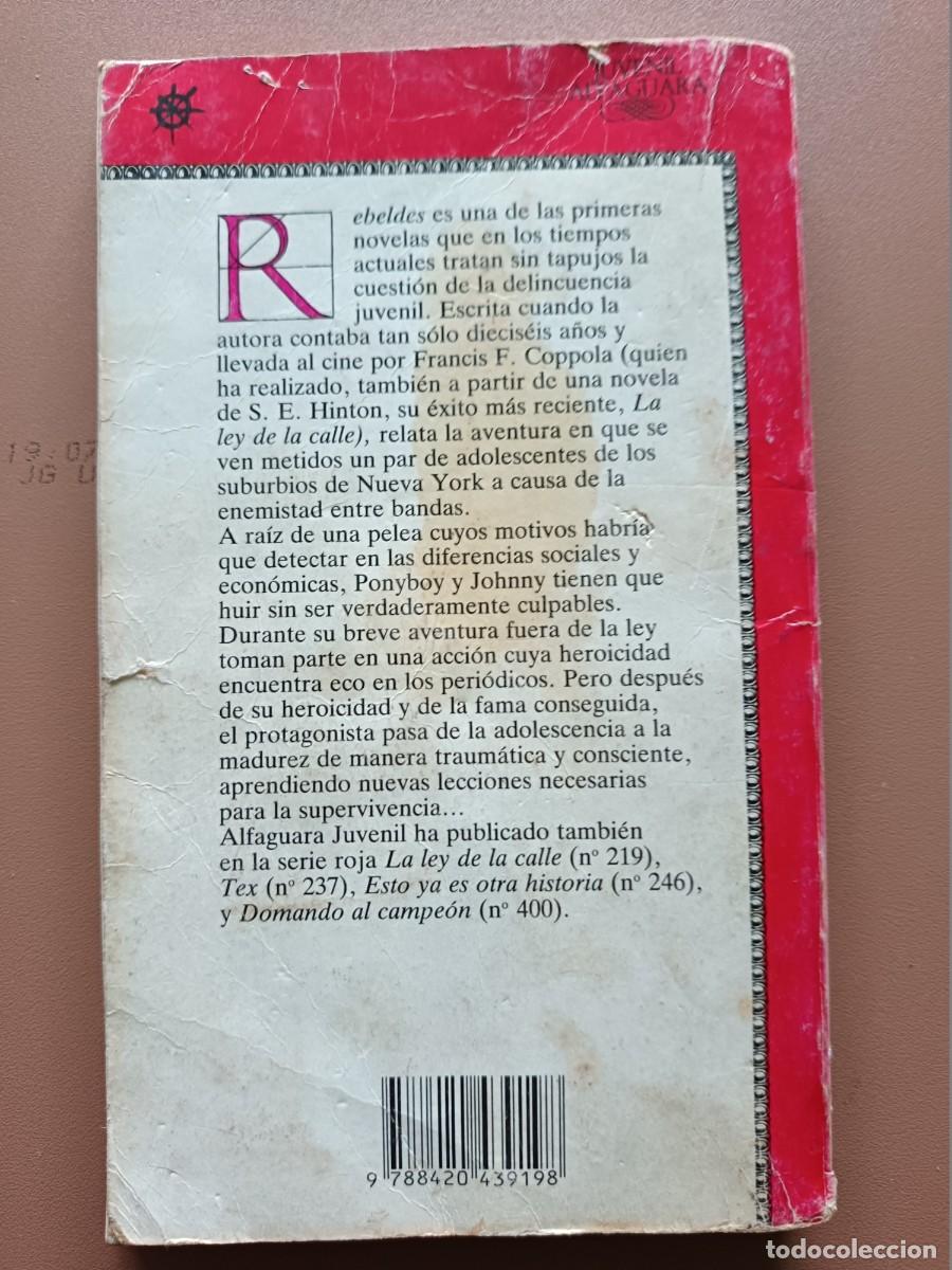 Libros: REBELDES. S. E. HINTON - Foto 2