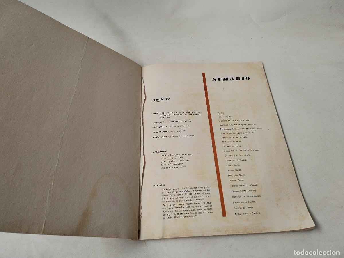Libros: Programa De Las Fiestas De primavera - murcia 1971 - c145 - Foto 4
