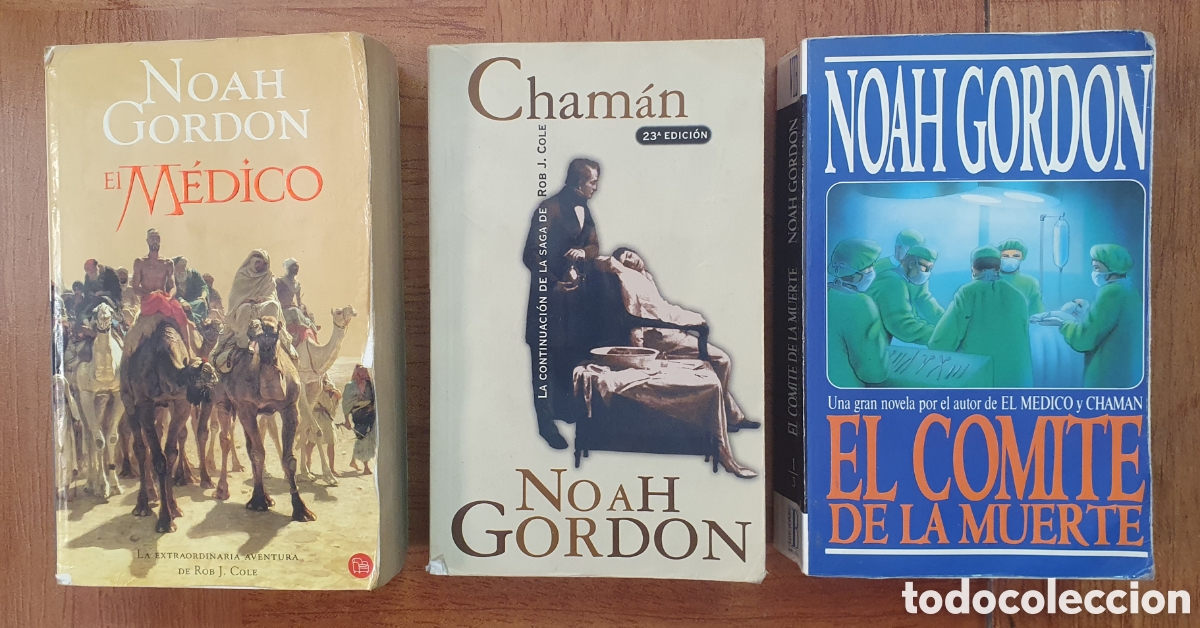 Libros: El M&eacute;dico / El Cham&aacute;n / El Comit&eacute; de la Muerte � Bolsillo - Noah Gordon - Foto 1