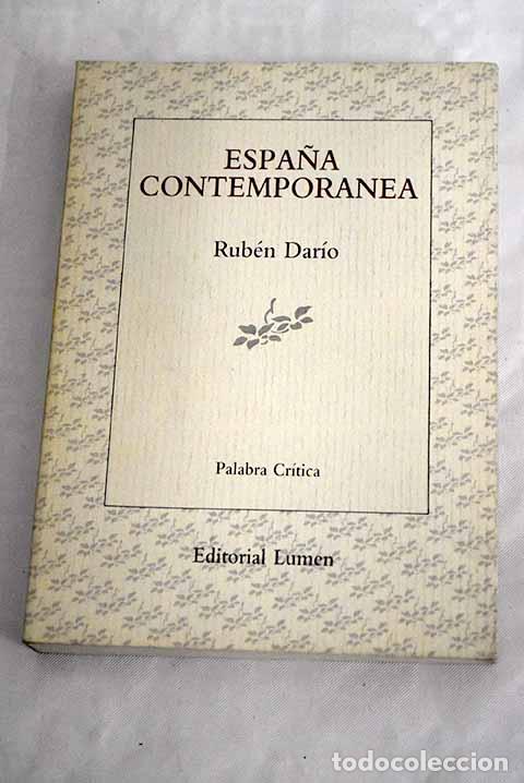 Libros: Espa&ntilde;a contempor&aacute;nea.- Dar&iacute;o, Rub&eacute;n - Foto 1