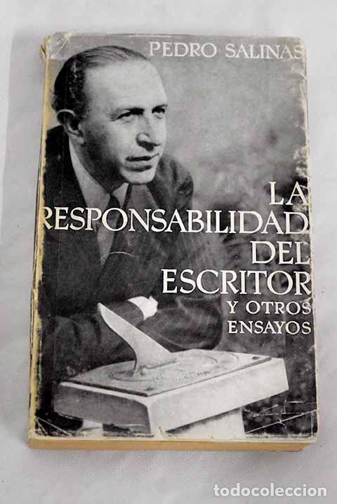 Libros: La responsabilidad del escritor.- Salinas, Pedro - Foto 1