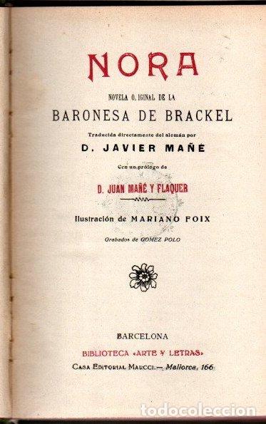 Libros: Nora - Brackel, Baronesa de - Foto 1