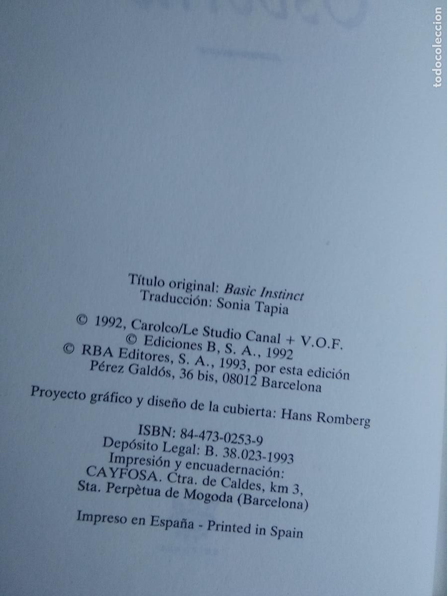 Libros: Instinto B&aacute;sico Richard Osborne L.25813-392 - Foto 2