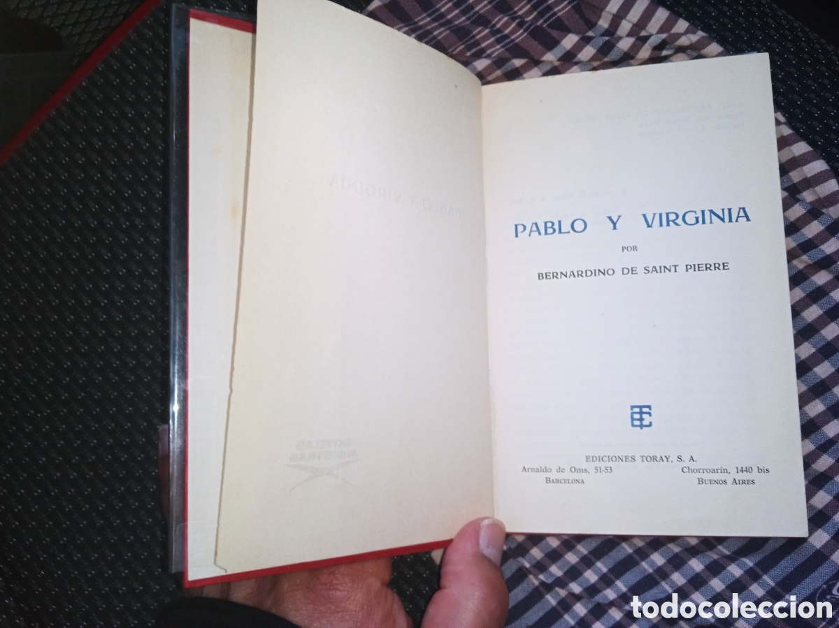 Libros: PABLO Y VIRGINIA, EDICI&Oacute;NES TORAY, BERNARDINO, 1963, LR - Foto 6