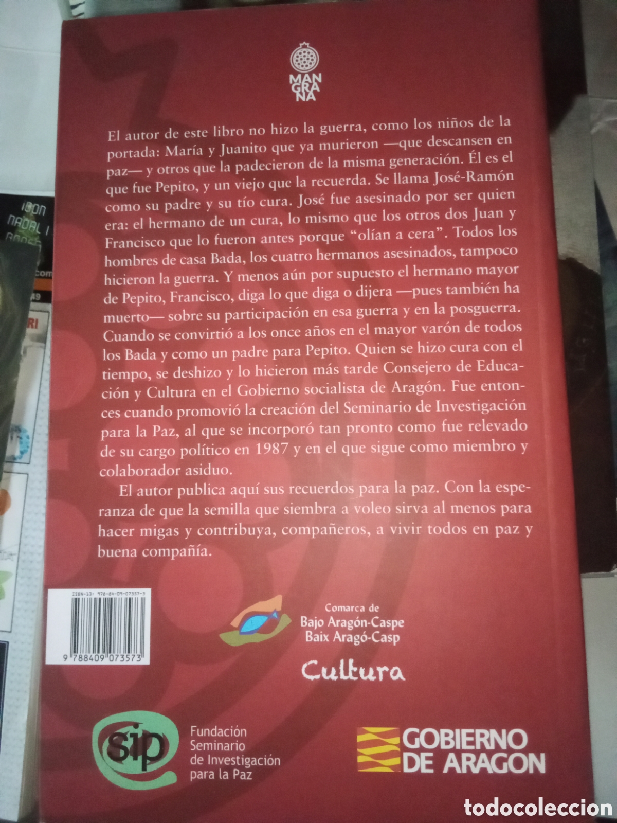Libros: RECUERDOS PARA LA PAZ - JOS&Eacute; RAM&Oacute;N BADA PANILLO - Foto 2