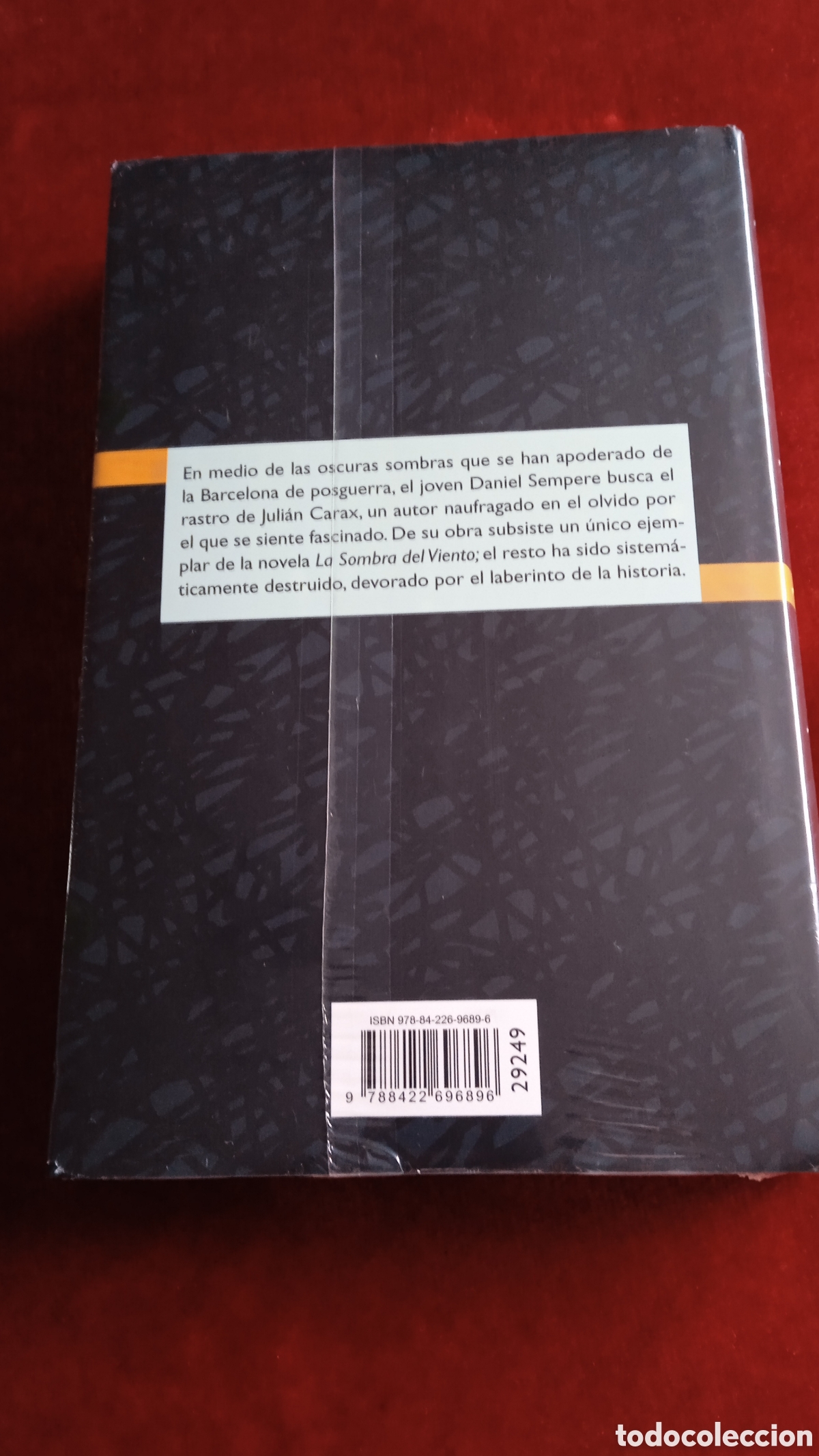 Libros: La Sombra del viento.Carlos Ruiz Zafon. - Foto 2