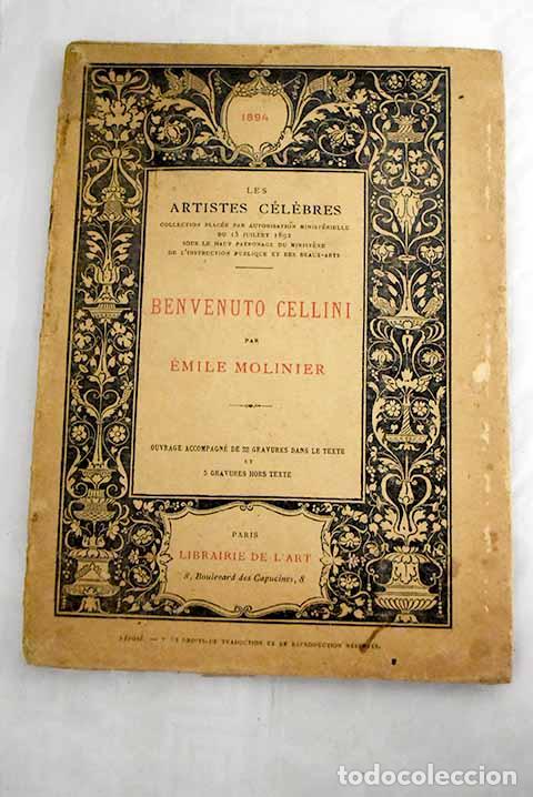 Libros: Benvenuto Cellini: Molinier, &Eacute;mile.- Molinier, &Eacute;mile - Foto 1