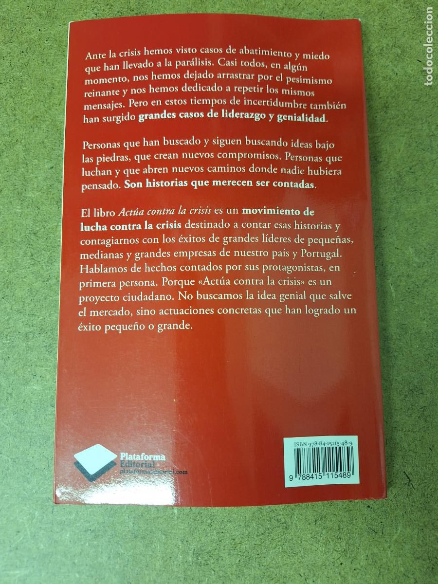 Libros: Act&uacute;a contra la crisis - N&uacute;ria Vilanova y Equipo Inforpress - Foto 2