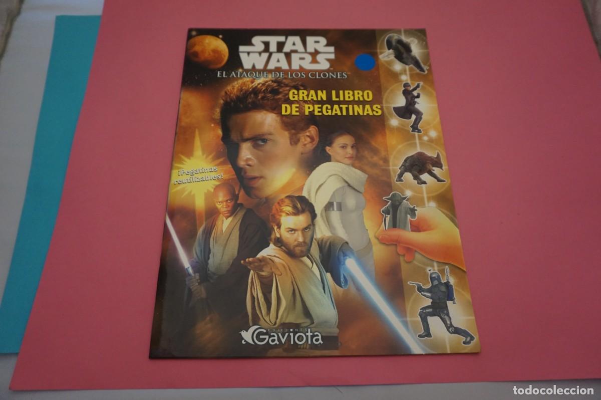 Libros: M4A/ STAR WARS EL ATAQUE DE LOS CLONES - GRAN LIBRO DE PEGATINAS / EDICIONES GAVIOTA - Foto 1