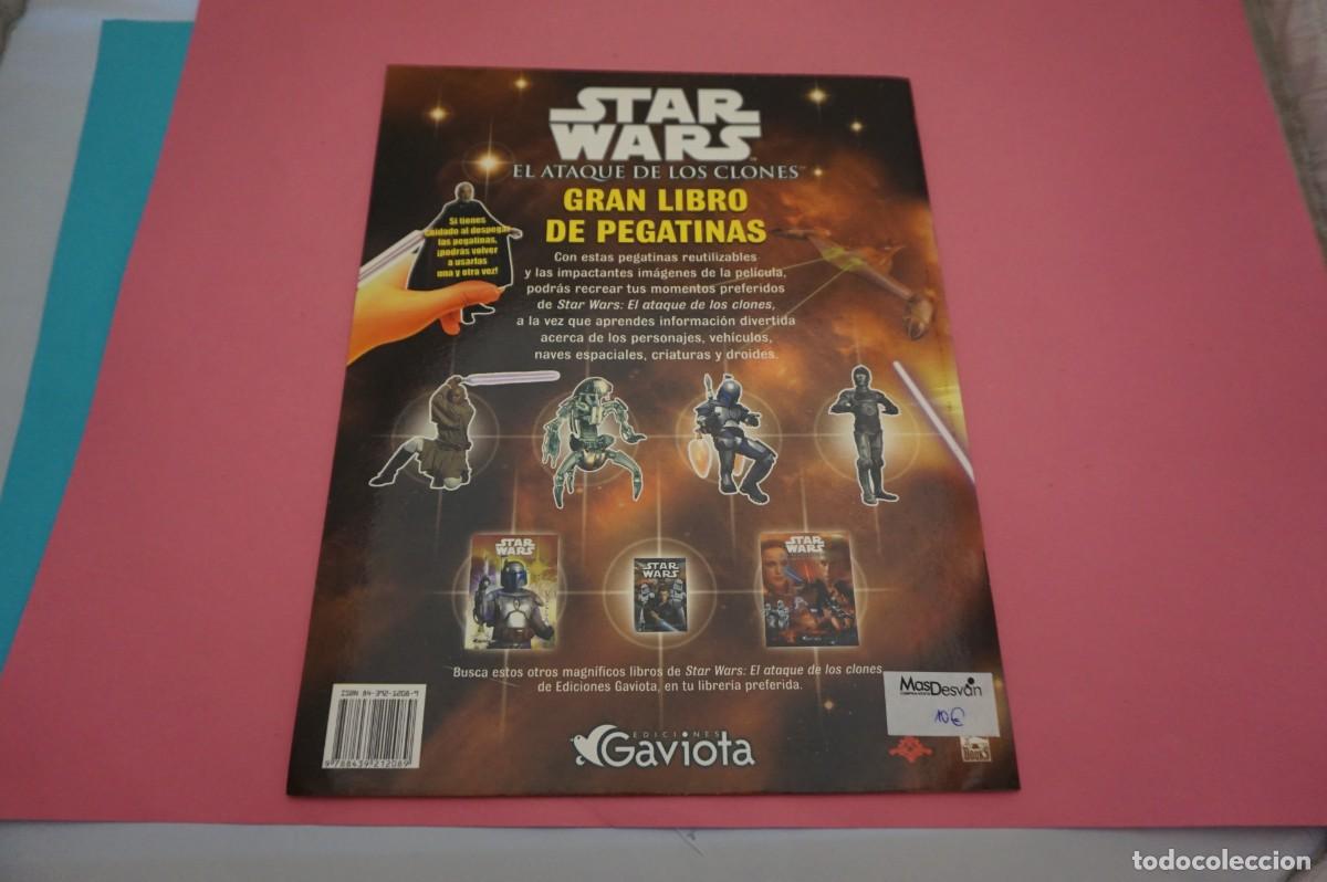 Libros: M4A/ STAR WARS EL ATAQUE DE LOS CLONES - GRAN LIBRO DE PEGATINAS / EDICIONES GAVIOTA - Foto 5