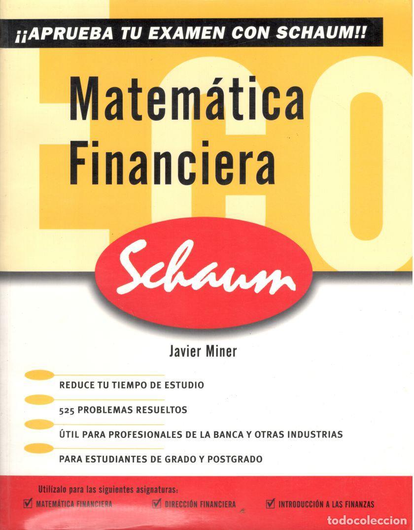 Libros: MATEM&Aacute;TICA FINANCIERA. - MINER ARANZ&Aacute;BAL, Javier. - Foto 1