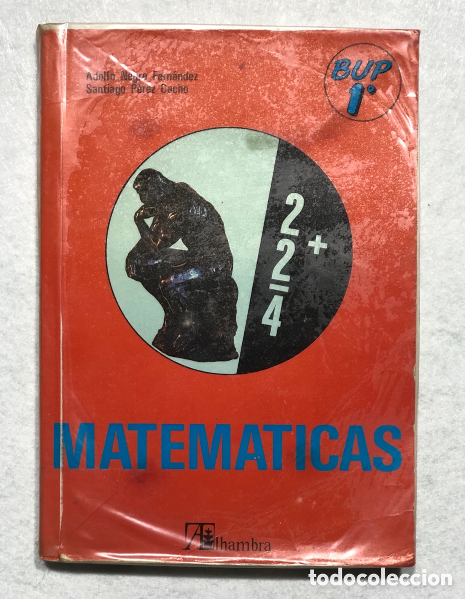 Libros: LIBRO DE MATEM&Aacute;TICAS 1&deg; BUP EDICI&Oacute;N ALHAMBRA 1985 1&ordf; EDICI&Oacute;N - Foto 1