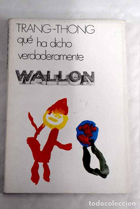 Libros: Wallon: Tran-Thong: Doncel..- Tran-Thong - Foto 1