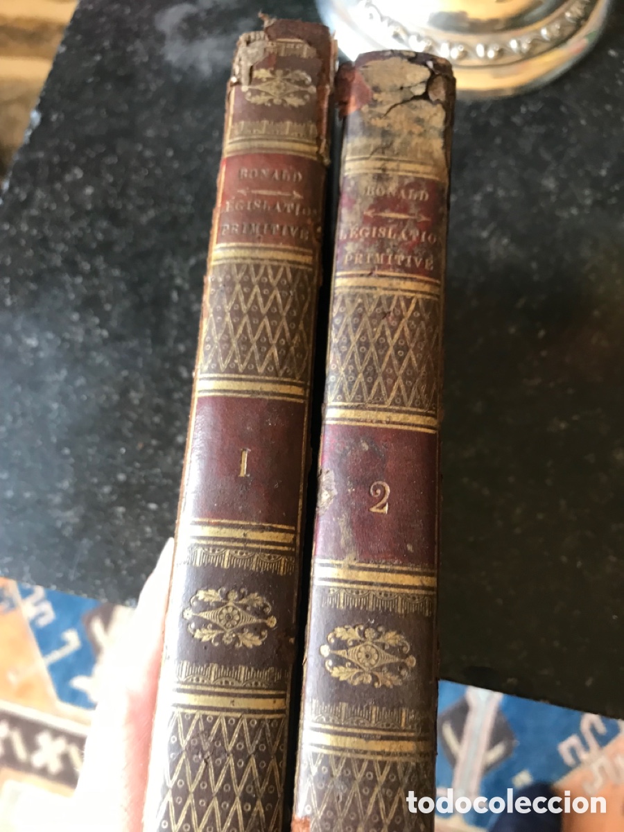 Libros: Libro 1817 De Bonald l&eacute;gislation primitive 2 vol&uacute;menes - Foto 11