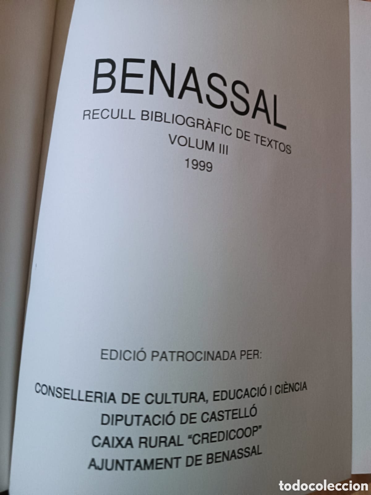 Libros: Recull Bibliogr&agrave;fic de textos, Benassal - Foto 2