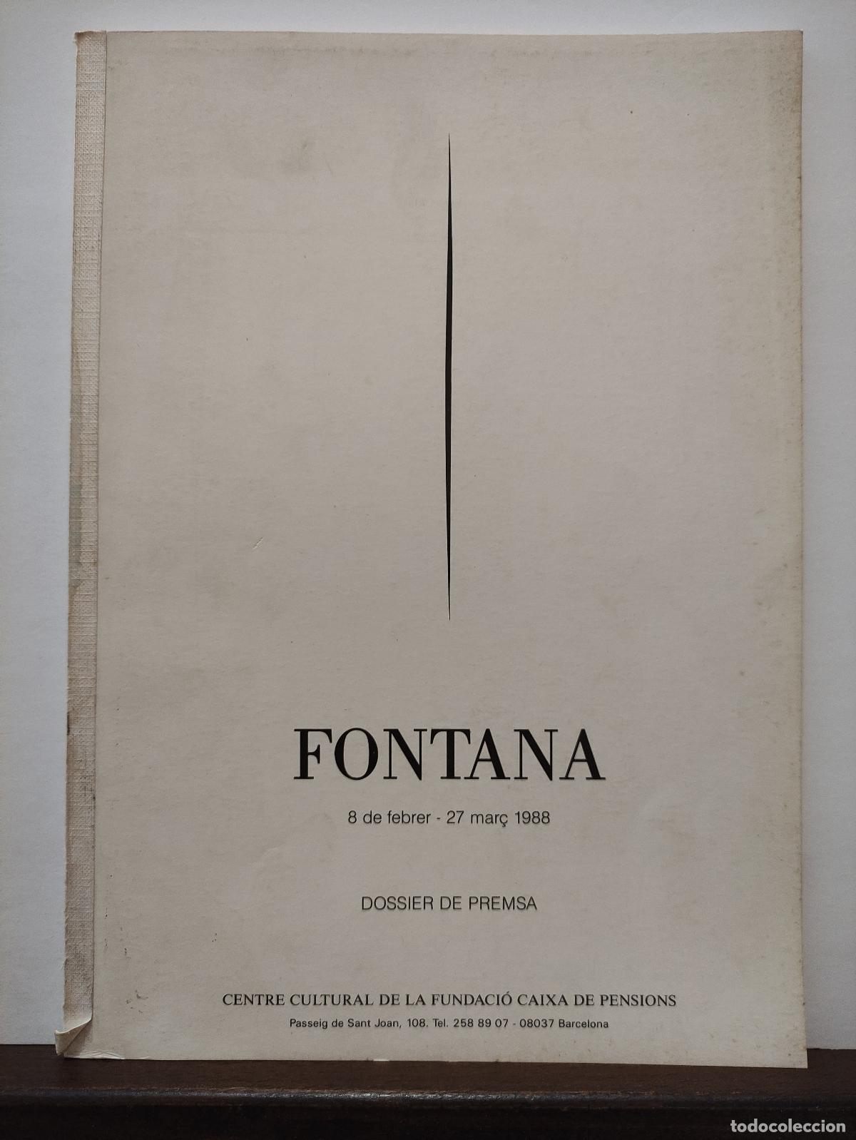 Libros: FONTANA - DOSSIER DE PREMSA - LUCIO FONTANA - Foto 1