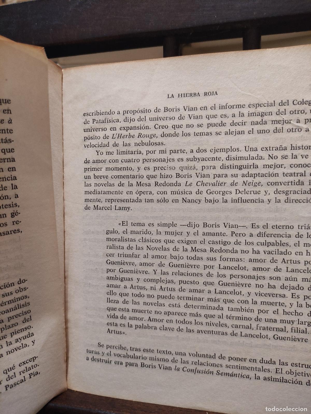 Libros: LA HIERBA ROJA - BORIS VIAN - Foto 3