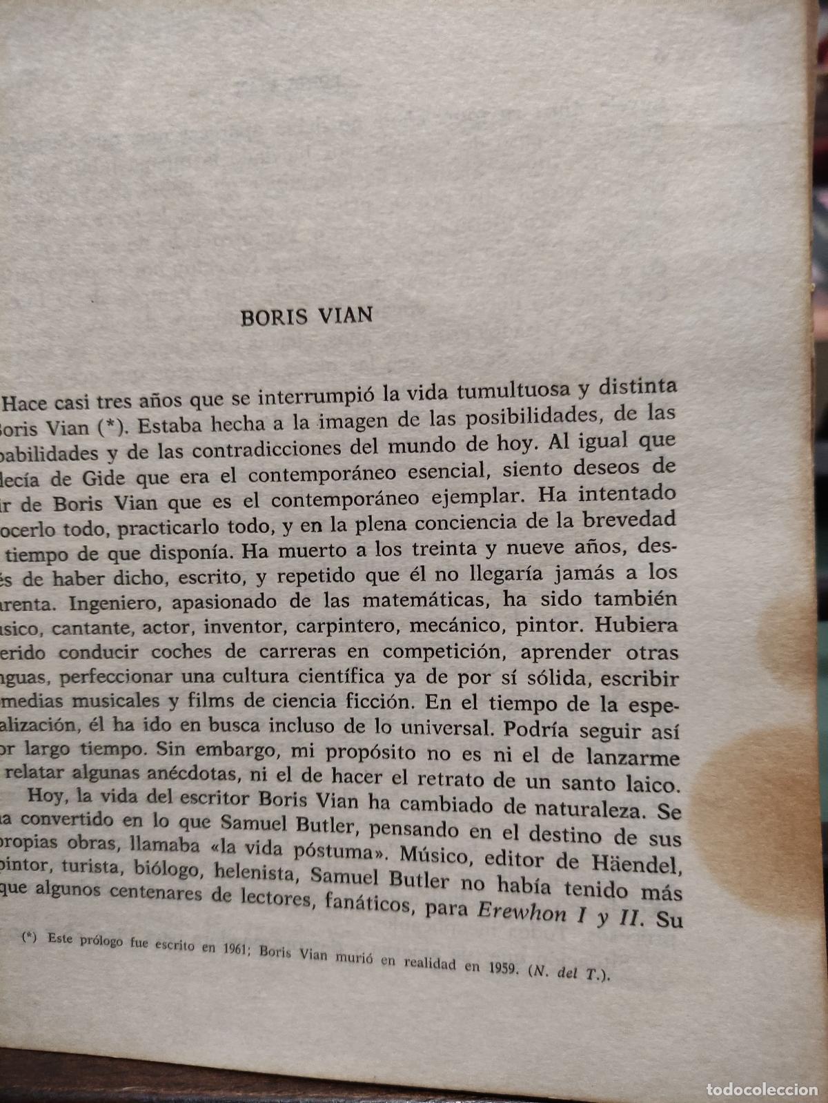 Libros: LA HIERBA ROJA - BORIS VIAN - Foto 4