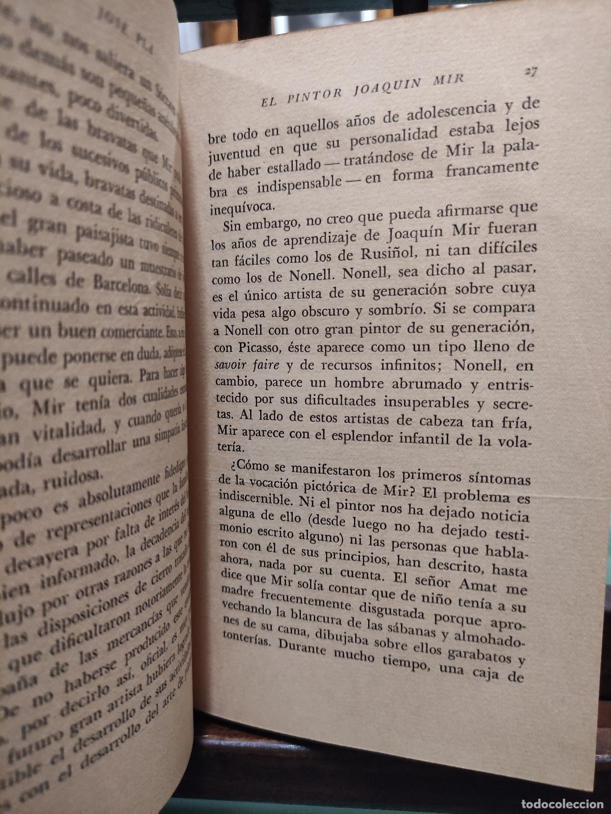 Libros: EL PINTOR JOAQUIN MIR - JOSE PLA - Foto 2