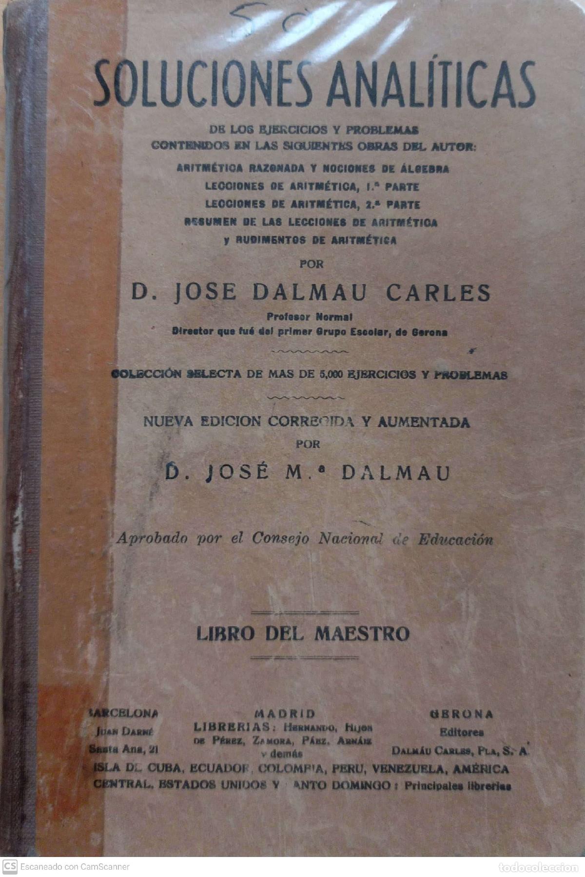 Libros: Soluciones anal&iacute;ticas - Jos&eacute; dalmau Carles - Foto 1
