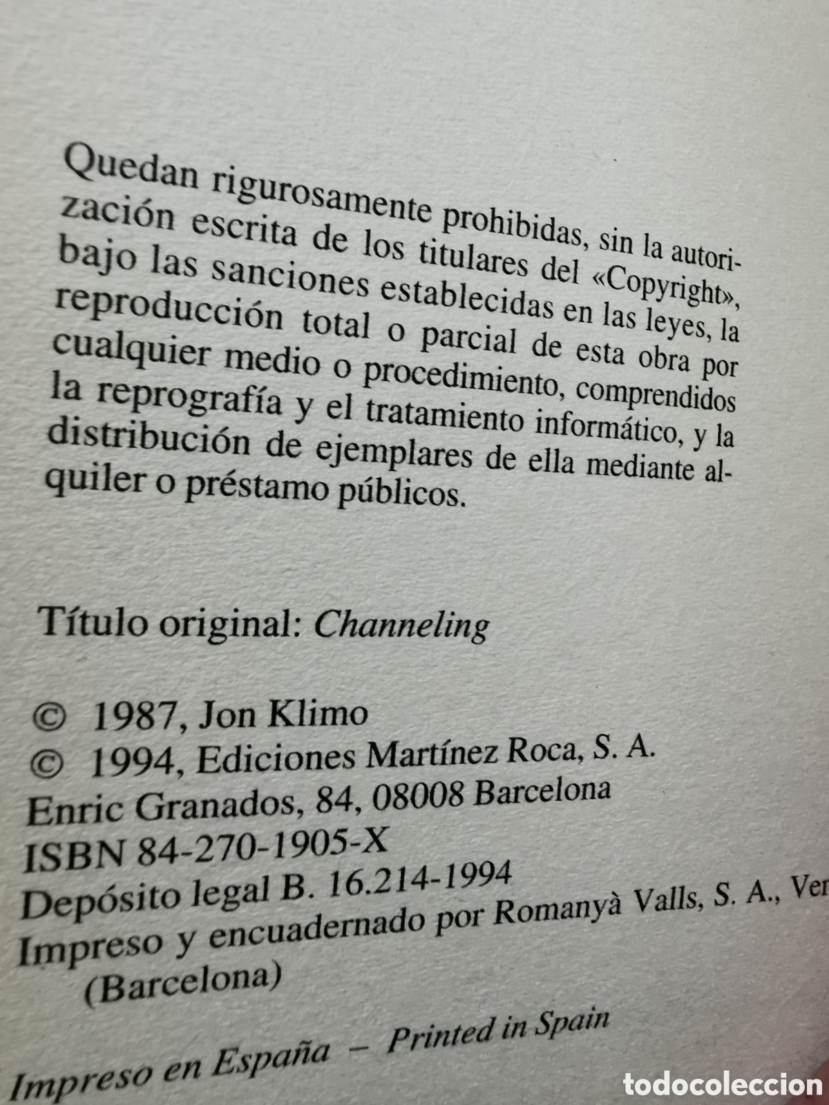 Libros: MENSAJES DEL M&Aacute;S ALL&Aacute; - JON KLIMO - MART&Iacute;NEZ ROCA - Foto 4