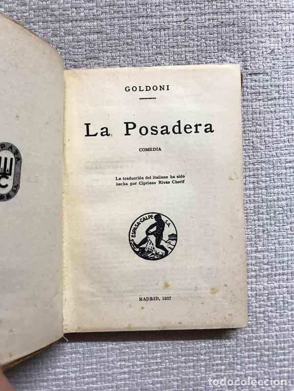 Libros: La posadera - C. Goldoni - Foto 2