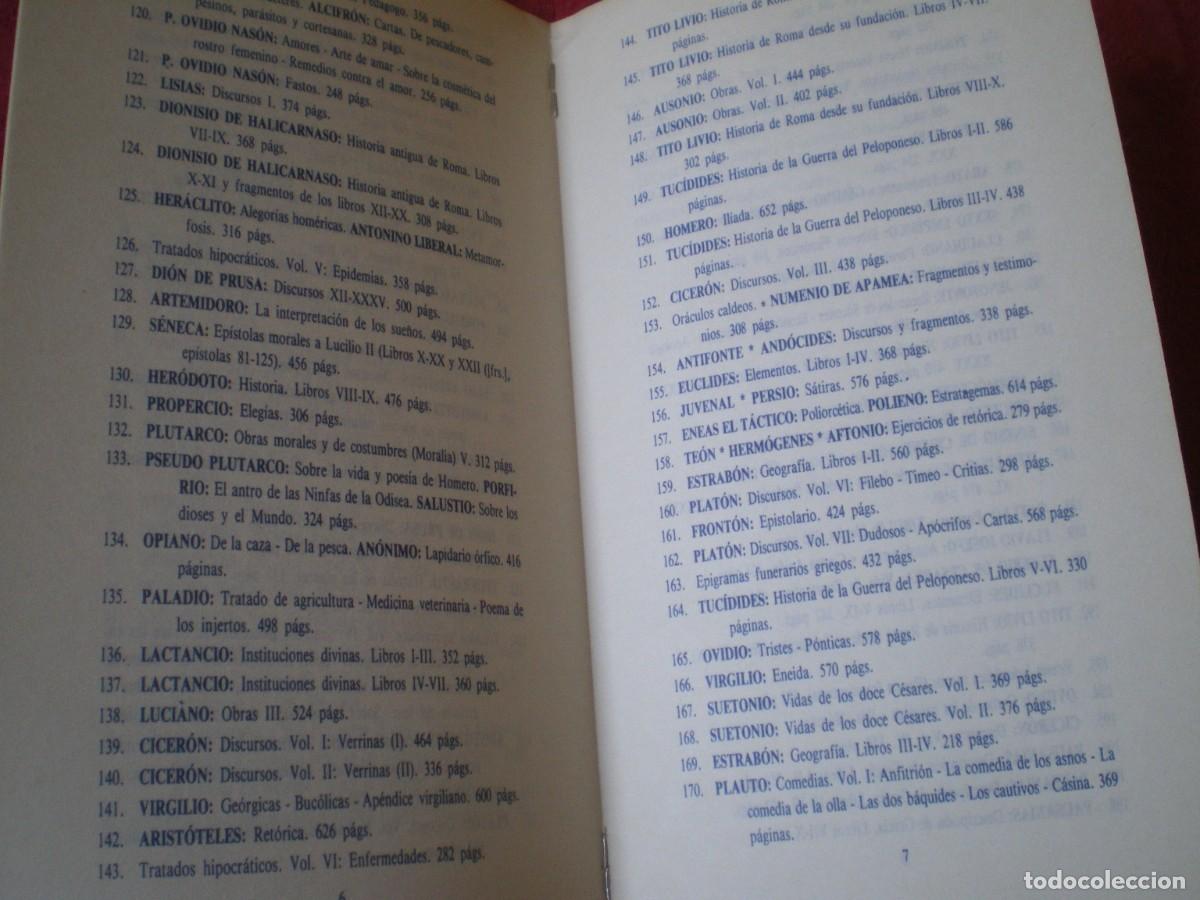 Libros: CAT&Aacute;LOGO BIBLIOTECA CL&Aacute;SICA GREDOS. - Foto 2
