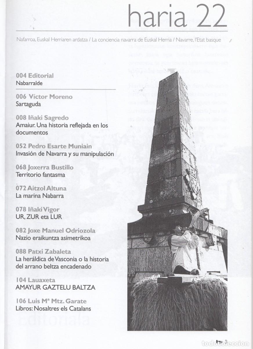 Libros: HARIA N&ordm; 22 AMAIUR. VER &Iacute;NDICE. ADK - Foto 2