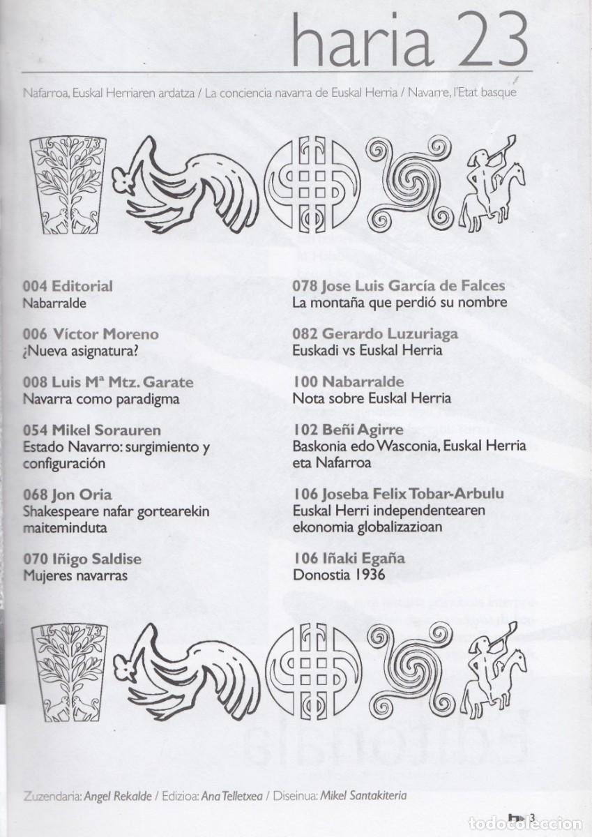 Libros: HARIA N&ordm; 23. NAVARRA COMO PARADIGMA. ADK - Foto 2